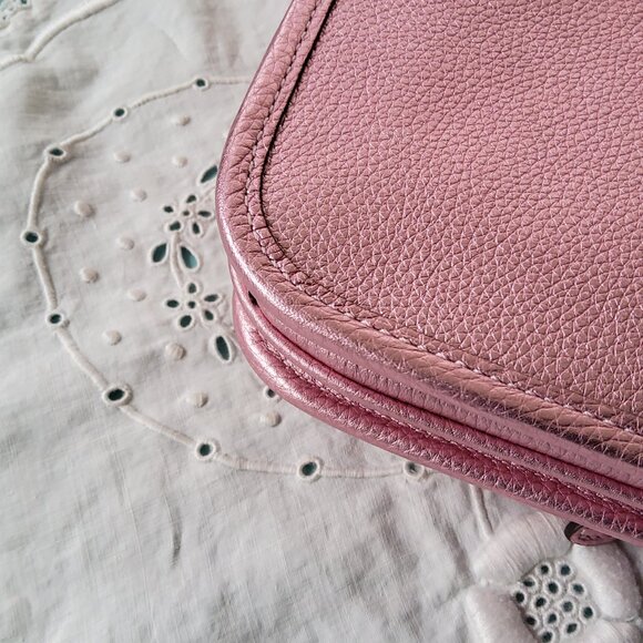 Coach C6662 Slim Turnlock Crossbody in Pink Metallic - Picture 4 of 14